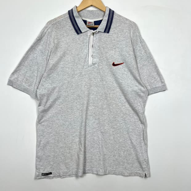 1990s NIKE 나이키 올드스쿨 스우시 반팔 카라티