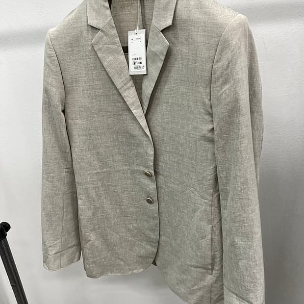 95) 코스 아이보리 린넨자켓 