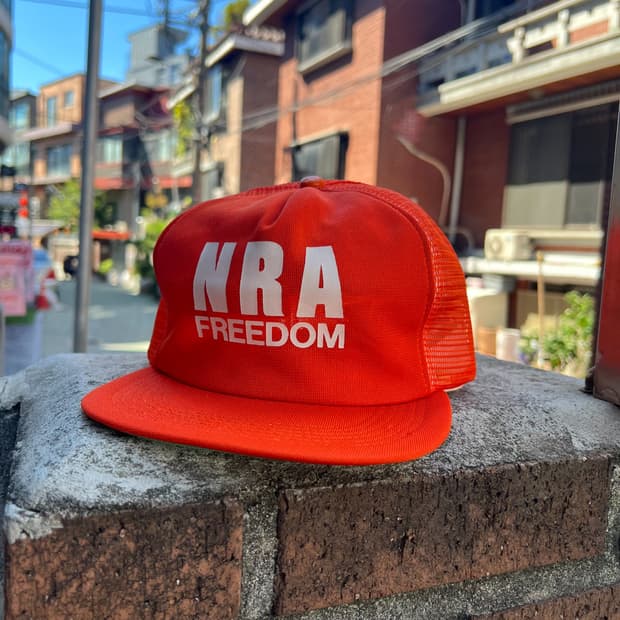 빈티지 NRA Freedom 매쉬 모자 트러커캡 y18770