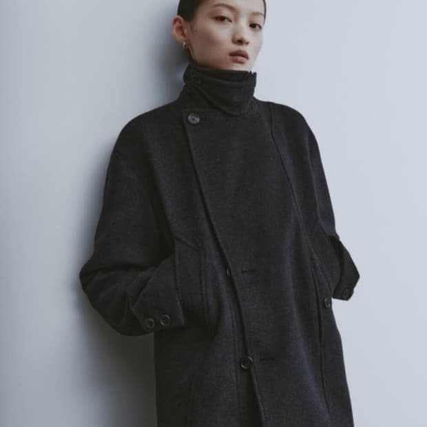 유스 피코트 챠콜 S 새상품