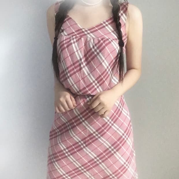 버버리 블루라벨 핑크 노바체크 원피스