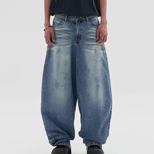 DNSR 어썸 배기 데님 팬츠