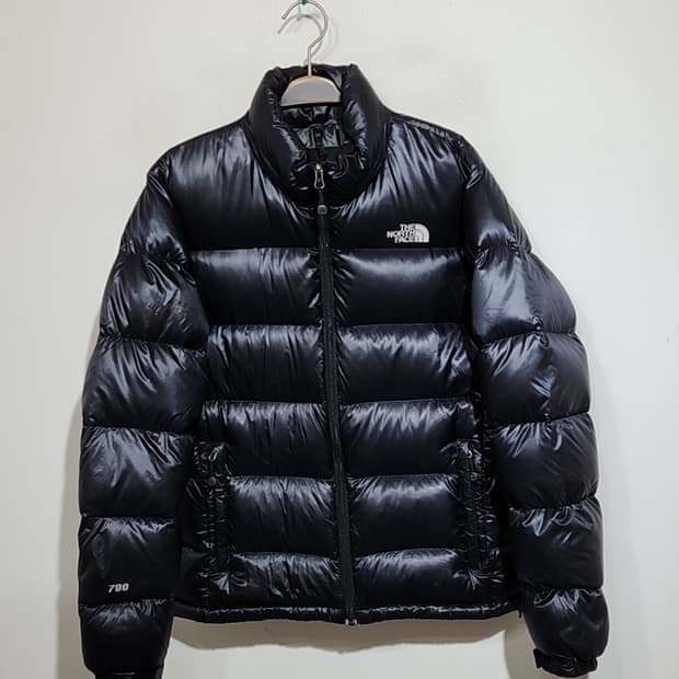 (100) 노스페이스 거위털 패딩점퍼 블랙 700 구스다운 자켓 