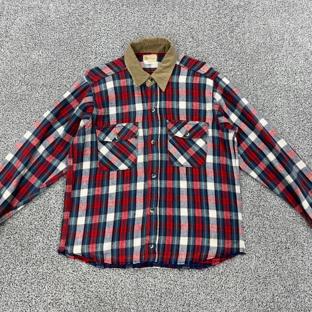 Melton 80s USA 플란넬셔츠