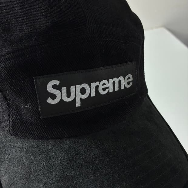 Supreme 슈프림 블랙 코듀로이 캠프캡