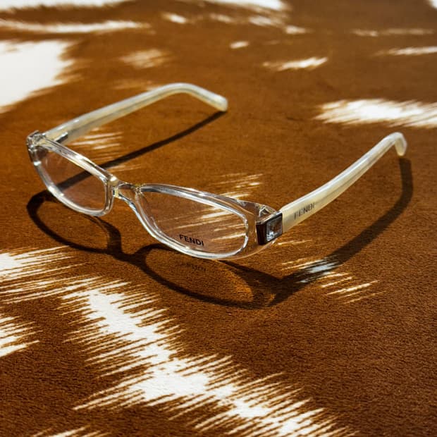 FENDI 펜디 안경 자개 큐빅 (OS) 긱시크 y2k