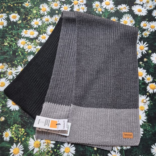 팀버랜드 목도리 머플러 (블랙/그레이) 새상품