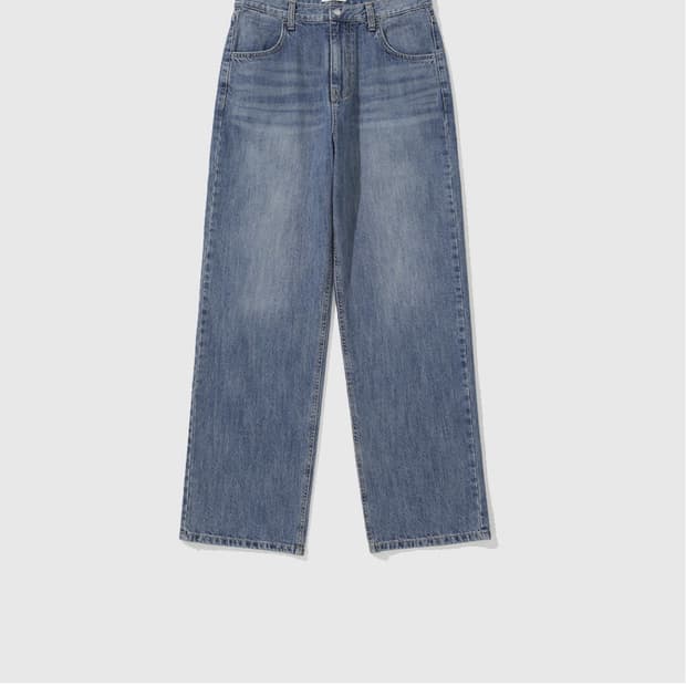 마이라이브러리 113 light slub denim washed blue