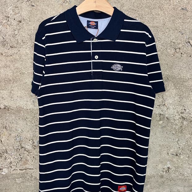Dickies 스트라이프 PK 티셔츠 / Navy