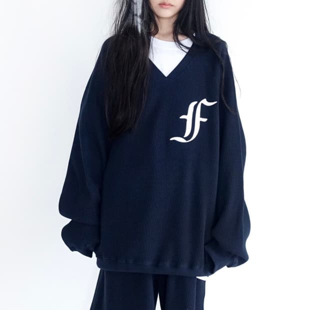 샵페어리 와플 박시 맨투맨 waffle boxy MTM