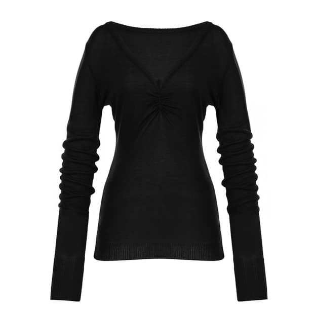 레이즈미야 아이리 셔링 니트 블랙