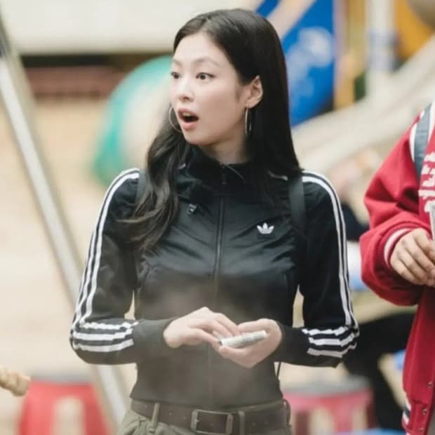 (90)S☆우주매물☆ 아디다스 파이어버드 제니2중지퍼 [검흰] 트랙탑져지