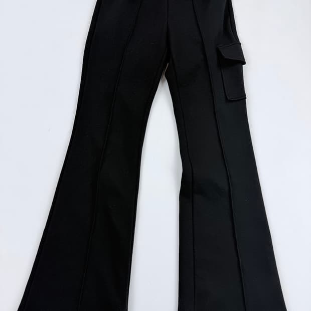 보헤미안서울 자카드 밴딩 부츠컷 팬츠