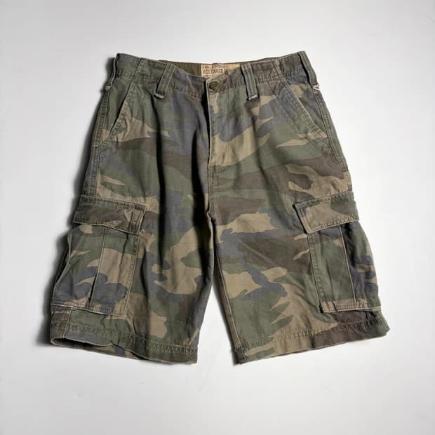Selected 00's 카모플라쥬 코튼 카고 반바지 R1952