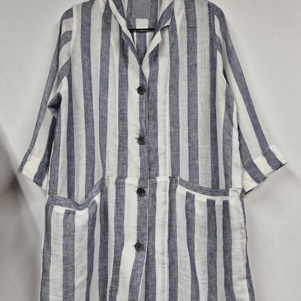 a bridge 린넨 롱 아우터 