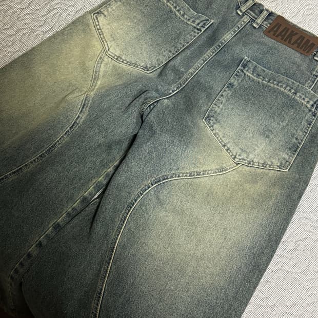AAKAM Paneled Denim Pants (Blue) 2사이즈