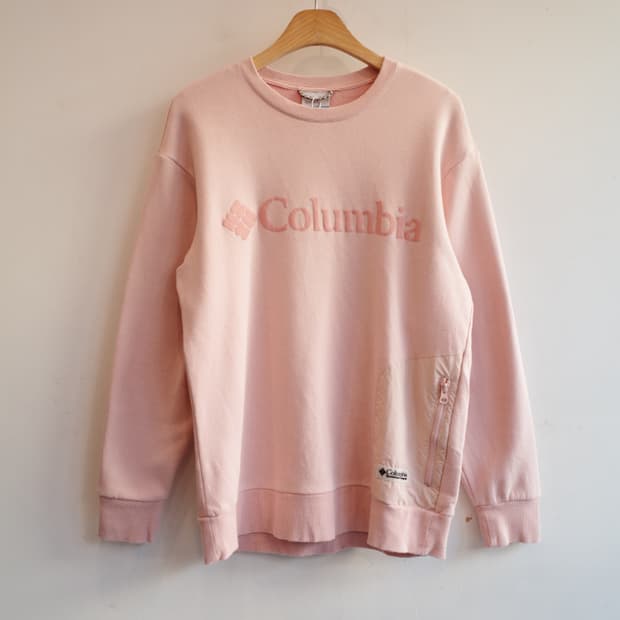 Columbia 콜럼비아 베이비핑크 맨투맨 
