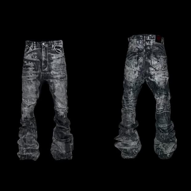 에모스탠스클럽 펜타그램 코티드 배기 플레어