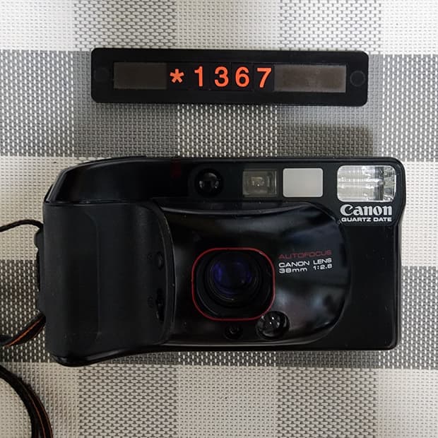 캐논 오토보이 3 데이터백 필름카메라