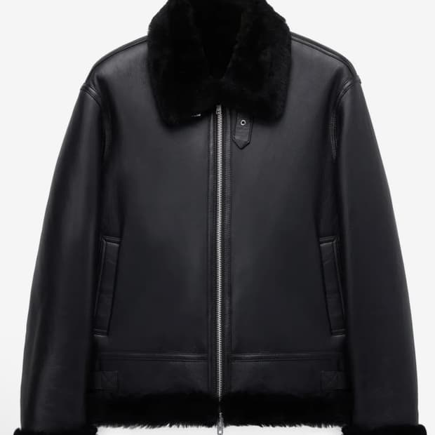 초급처) 도프제이슨 리얼레더 무스탕 블랙M