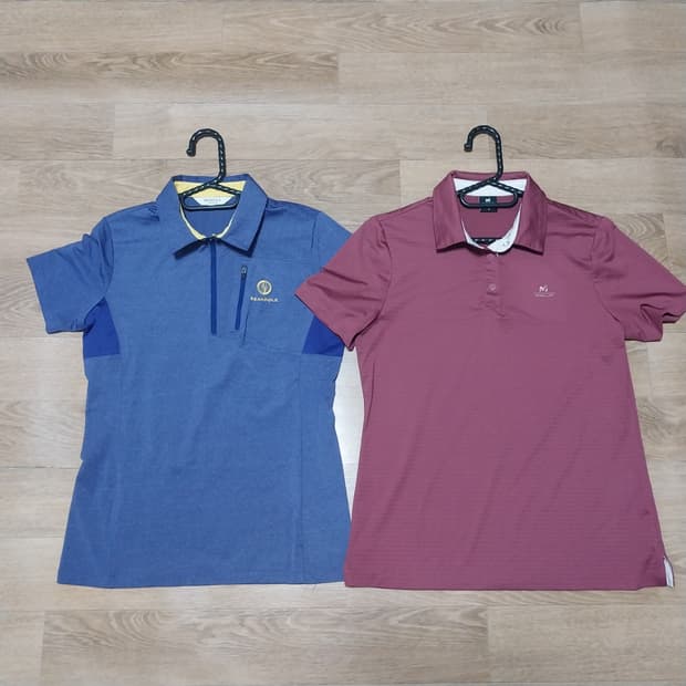 밀레골프 빈폴 2벌 여성90 반팔