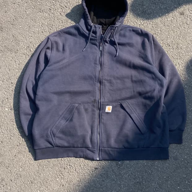 실측 3XL) 칼하트 레인 디펜더 후드집업