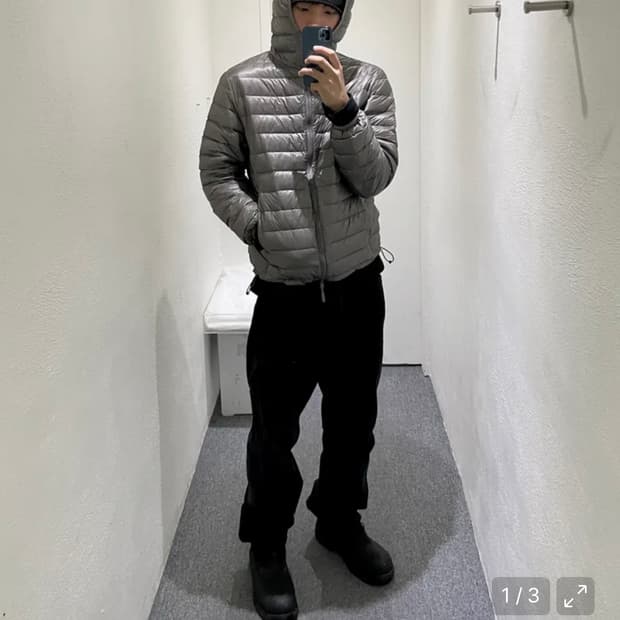 (단종상품) fdr 경량패딩 그레이 l