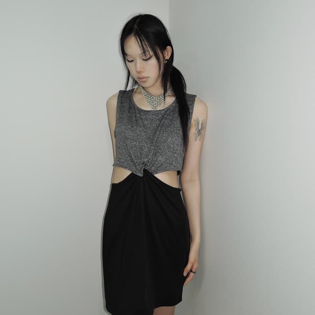 Cut-Out Twist Dress