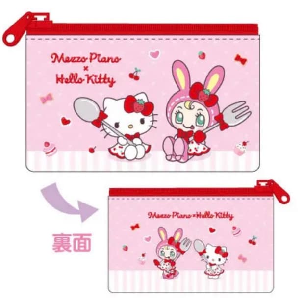 헬로키티 메조피아노 인조가죽 파우치 10종 풀세트