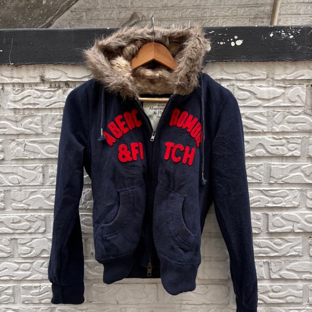 아베크롬비 퍼 후드집업 