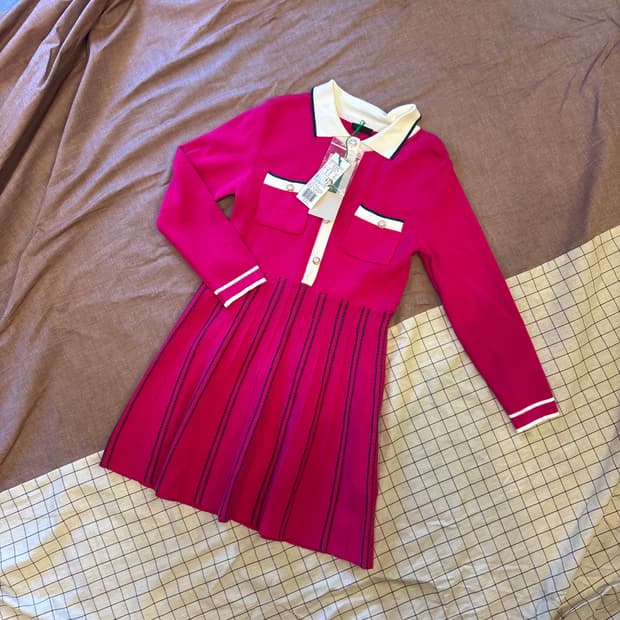 베네통 키즈 니트 원피스 M(8-9)  