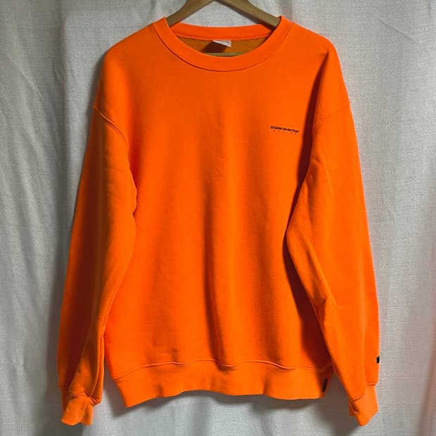 디스이즈네버댓 오버핏 오렌지 맨투맨 티셔츠 M