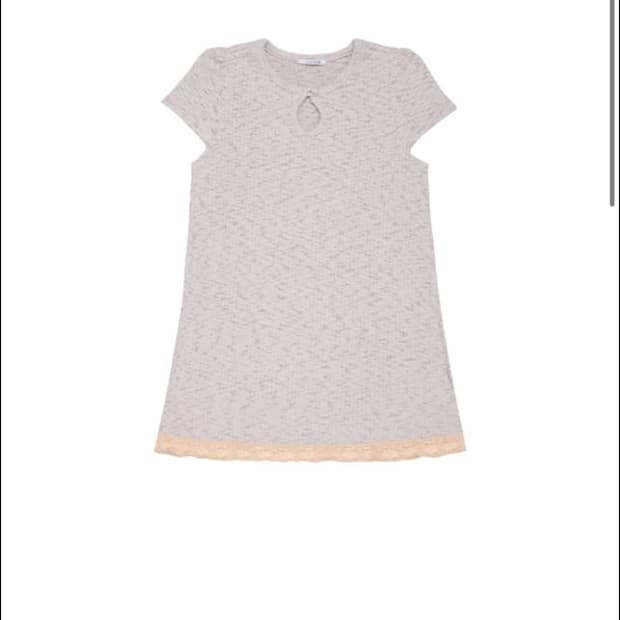 콜로신스 werid drop top dress 니트 드레스 라이트그레이