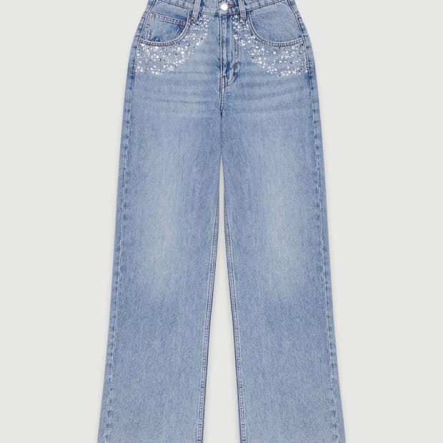 Maje Rhinestone 바지