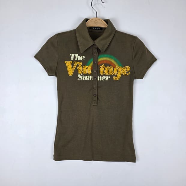 y2k 헤이세이 피케 티셔츠