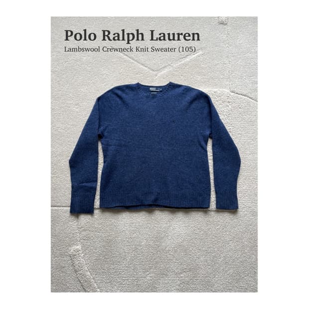 폴로 랄프로렌 램스울 쉐기독 니트 (105)