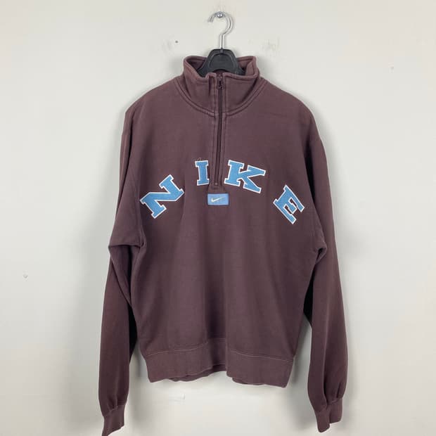 90s NIKE 나이키 재팬 반집업 맨투맨 M