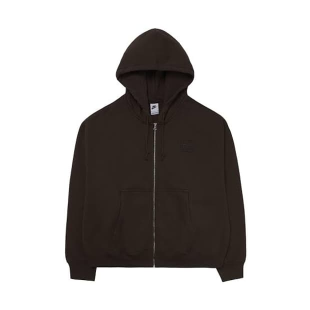나이키 스투시 후드집업 브라운 L