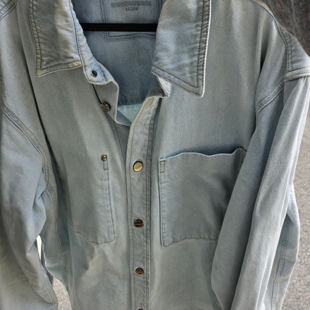 [정품] 우영미 데님 스퀘어 셔츠 자켓 L