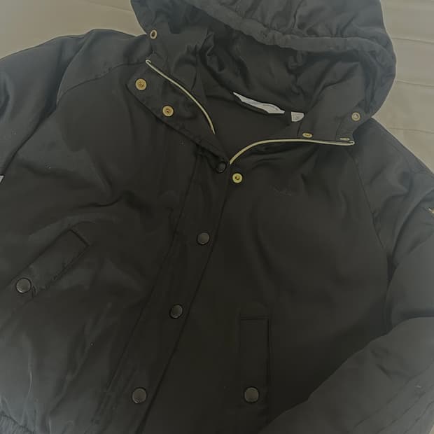 Adidas black 3stripe Ma-1 padded jumper