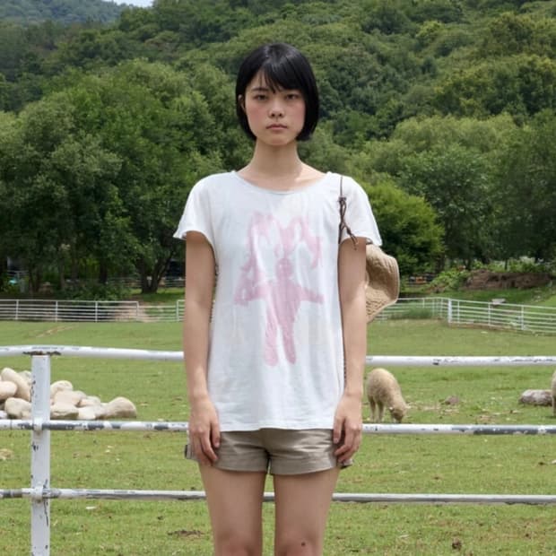 구해요) 샴 siamese bunny graphic t shirt