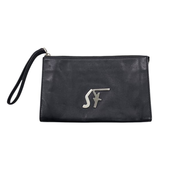 살바토레 페라가모 블랙 SF로고 클러치백