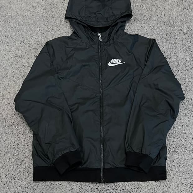 (L) 나이키 키즈 퓨추라 우븐 바람막이 블랙