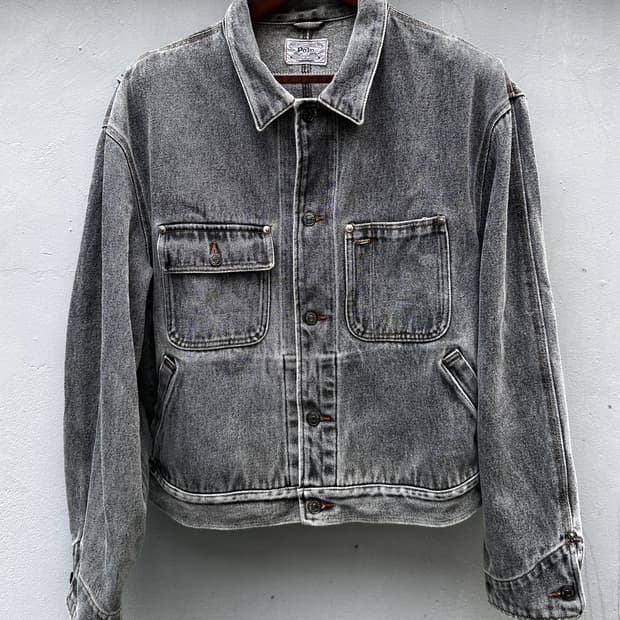 90s usa og polo dungarees denim jacket