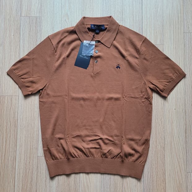 브룩스브라더스 코튼 폴로 반팔 스웨터 s(95)