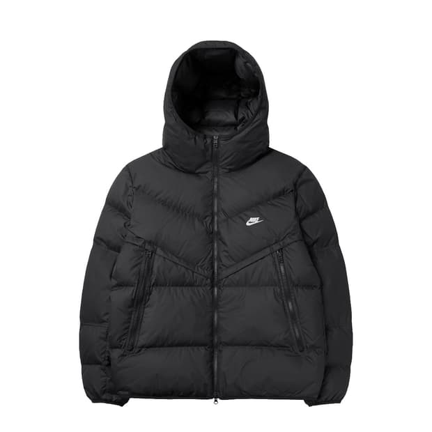 나이키 NSW 윈드러너 후드 패딩 블랙