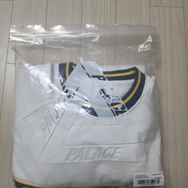 Palace Palamat Crew White Navy - 24FW