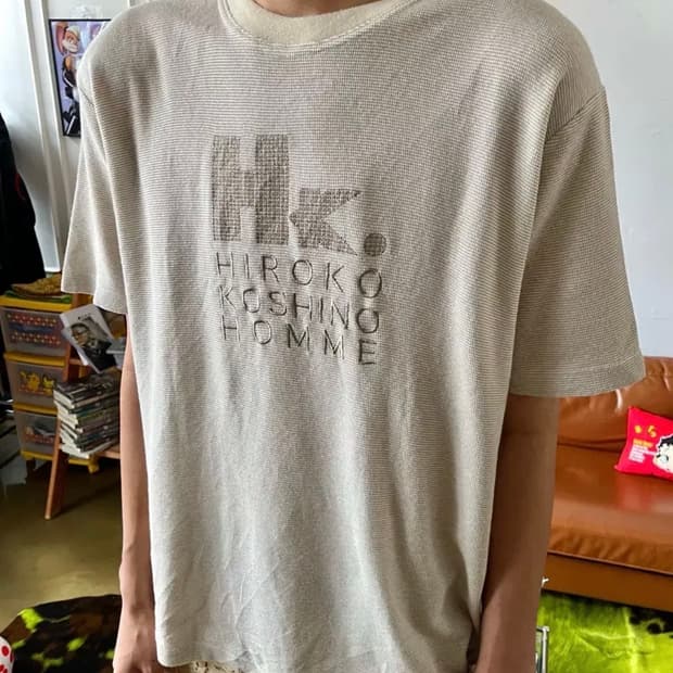 히로코 코시노 옴므 90s 와플 반팔