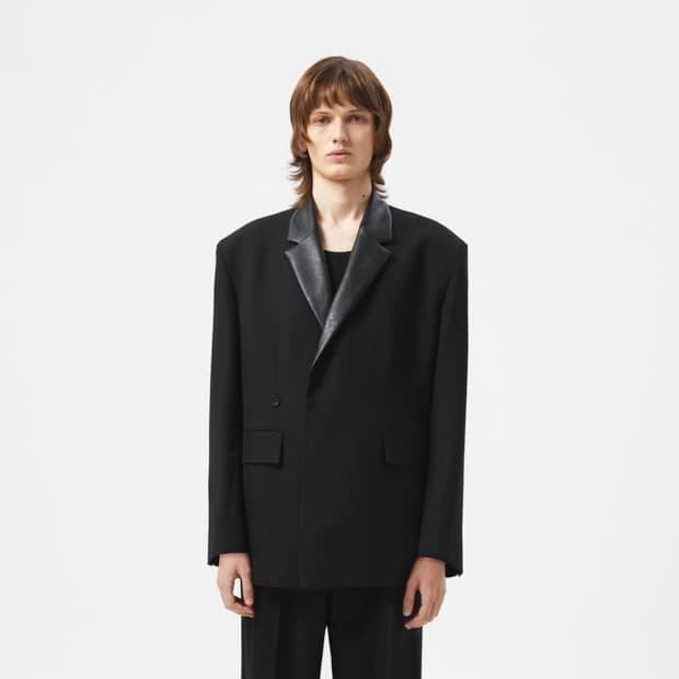 타일레 스모킹 블레이저 레더카라