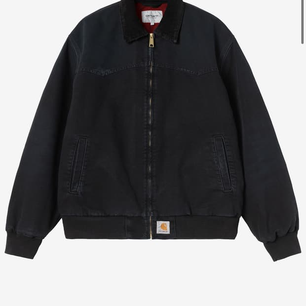 칼하트 윕 OG 산타 페 자켓 블랙/블랙 그라인드 워시
